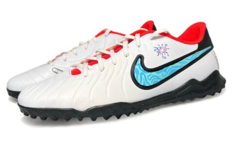 Nike Tiempo Legend 10 TF Turf Slip Resistant Abrasion Resistant Soccer Shoes Men’s White Fashion Versatile