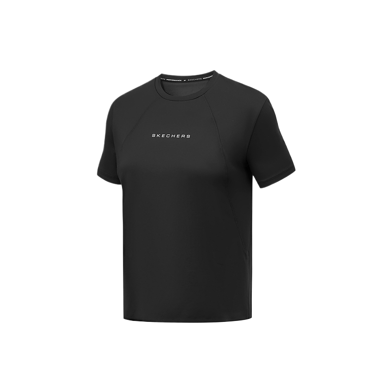 Skechers Comfortable Sports Collection T Shirt Women's Carbon Black 0018