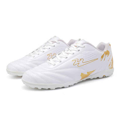 Binary TF Rubber Broken Studs Soccer Shoes Unisex White