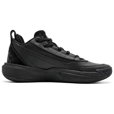 QIAODAN Cushioning Abrasion Resistant Breathable Coverage Lightweight Grip Low top Basketball Shoes Men’s Black