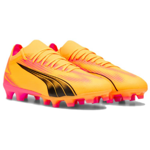 PUMA Ultra Match AG Artificial Ground FG Firm Ground Abrasion Resistant Soccer Shoes Unisex Orange