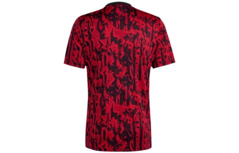 Adidas Manchester United Soccer Jerseys Men’s Red Black Moderate Straight Fit