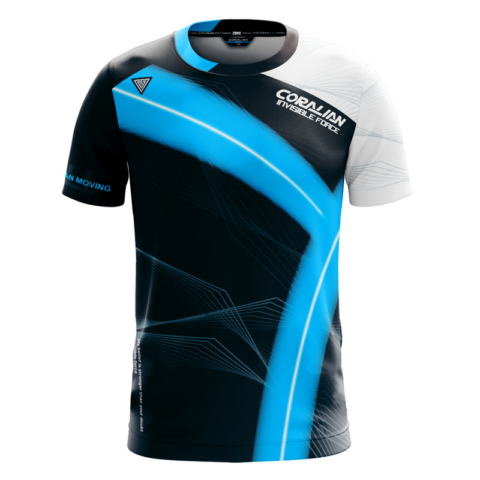 CORALIAN Badminton Jersey Men’s Black Blue White
