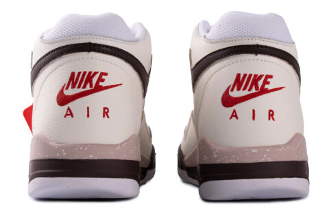 Nike Flight Legacy Mars WS Slip Resistant Abrasion Resistant Mid top Vintage Basketball Shoes Unisex Brown White