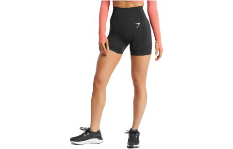 GYMSHARK Sports Shorts Women's Black Marlstone Moderate