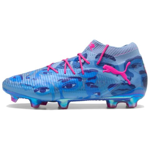 PUMA Future 8 Ultimate Comfortable And Lightweight FG Firm Ground Abrasion Resistant Soccer Shoes Unisex Blue