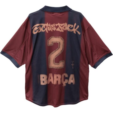 Nike Fc Barcelona X Cactus Jack Retro 2000/01 Home Skeleton Jersey