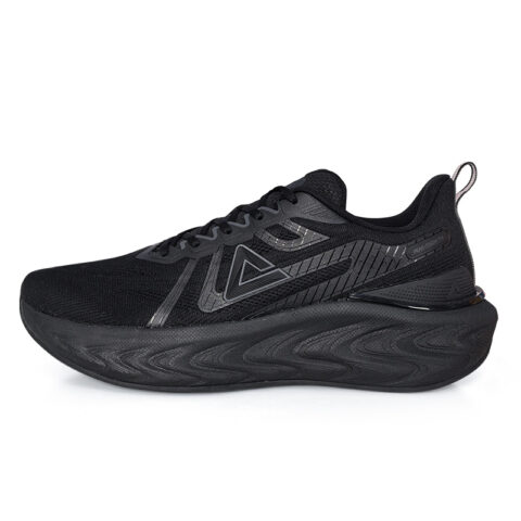 PEAK Cushioning Slip Resistant Abrasion Resistant Breathable Low top Running Shoes Men’s Black