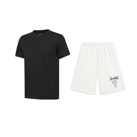 Li Ning Casual Sportswear Unisex Black+White