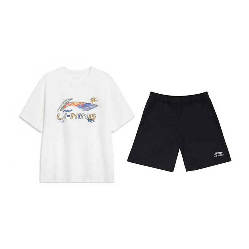 Li Ning Casual Sportswear Unisex White+Black