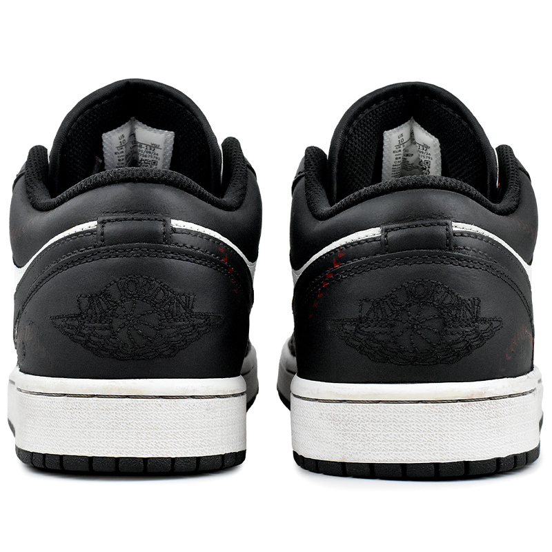 Jordan Air Jordan 1 Wear resistant And Lightweight Low top Vintage Basketball Shoes Men’s Black White