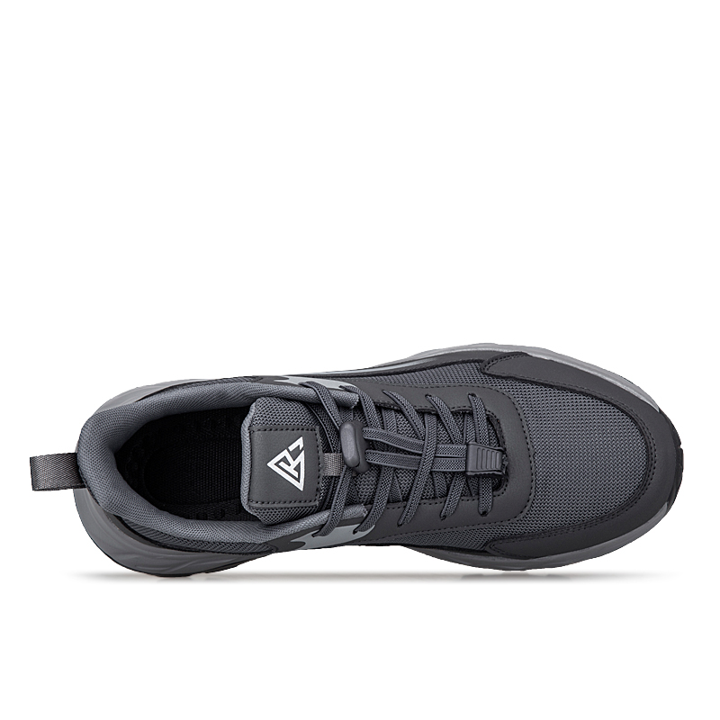 KANGLEJIAN Abrasion Resistant Lightweight Rebound Low top Casual Shoes Men’s Dark Gray