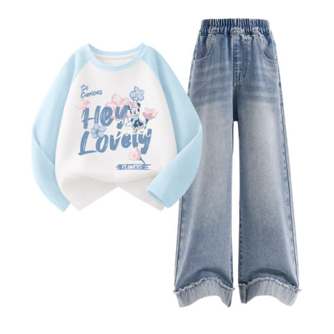 Disney Kids Casual Sportswear Crew Neck Moderate