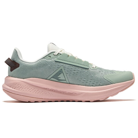 Erke Siye 2.0 Cushioned Slip-Resistant Rebound Low-Top Bow Bomb Technology Casual Running Shoes Women’s Green Pink