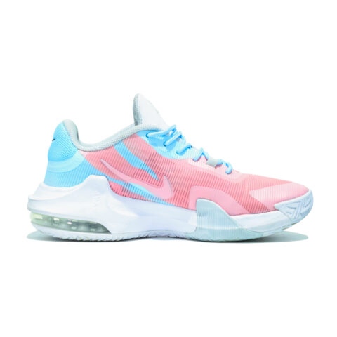 Nike Air Max Impact 4 Mesh Cushioning Breathable Mid top Basketball Shoes Men’s Blue Pink