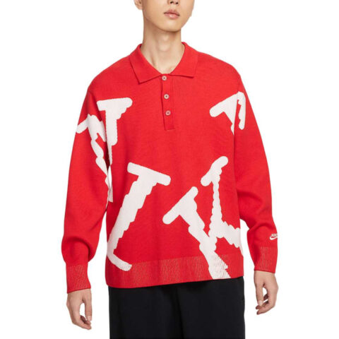 Nike Rugby Jerseys Men's Red Lapel Moderate