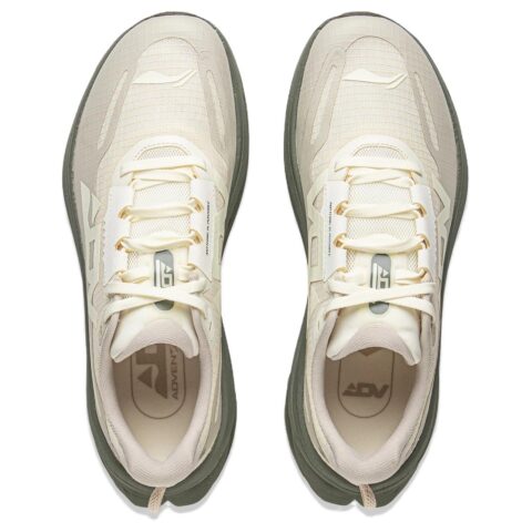Li Ning De Lu Low top Trail Running Shoes Men’s Mother Of Pearl Gravel White Gray