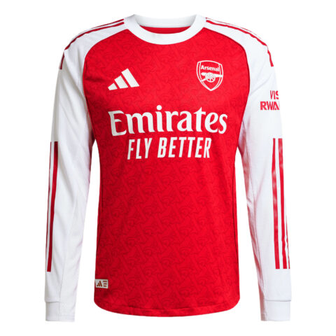 Adidas Free Shipping With AdiClub Arsenal 25/26 Long Sleeve Home Authentic Jersey