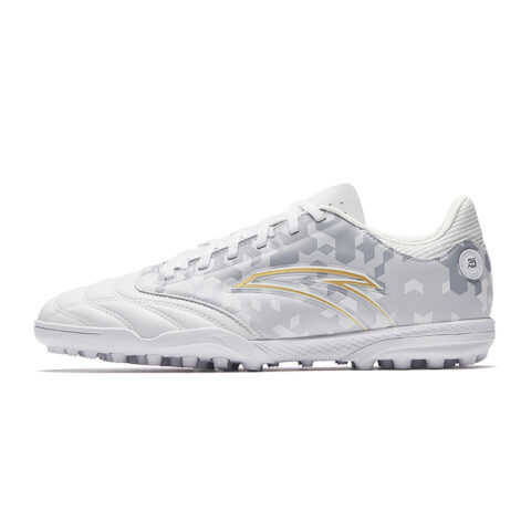 Anta TF Turf Soccer Shoes Men's White Gray