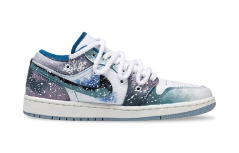 Jordan Air Jordan 1 Cushioning, Wear Resistant Low top Vintage Basketball Shoes Unisex Dark Cyan