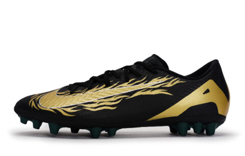 Nike Mercurial Vapor 16 Abrasion Resistant Abrasion Resistant Soccer Shoes Unisex Black Gold