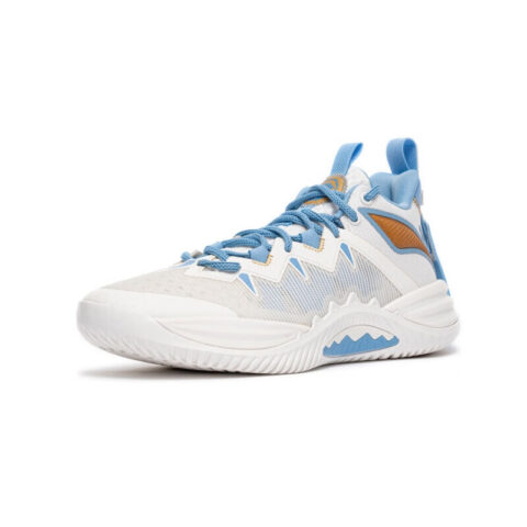 Li Ning Cushioning Slip Resistant Rebound Low top Basketball Shoes Men’s Ivory