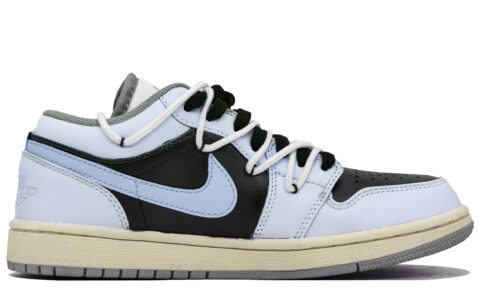 Jordan Air Jordan 1 Low top Vintage Basketball Shoes Unisex Honey Sweet Blue