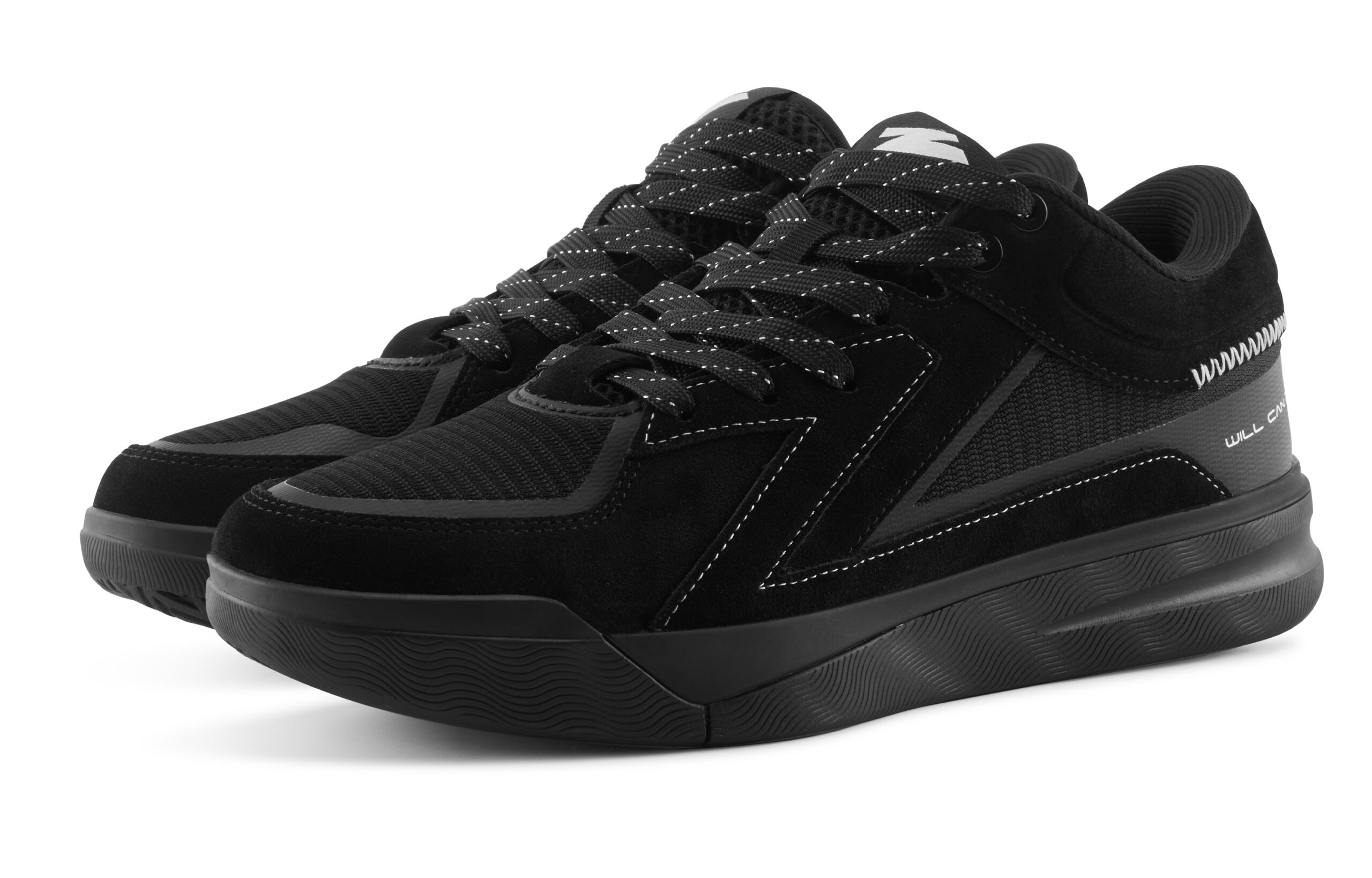 UZIS Abrasion Resistant Coverage Anti Rollover Low top Basketball Shoes Men’s Black Warrior