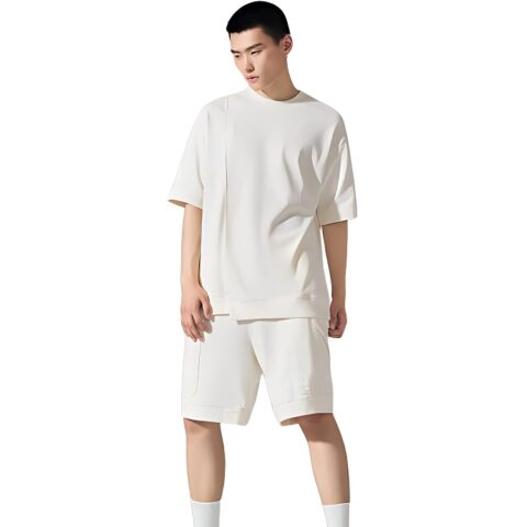 Li Ning Li Ning X Jackie Chan Sports Shorts Men’s Ecru