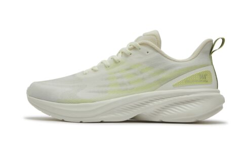 361° Cushioning Breathable Lightweight Low top Casual Sprint Running Shoes Men’s Feather White Light Fruit Green