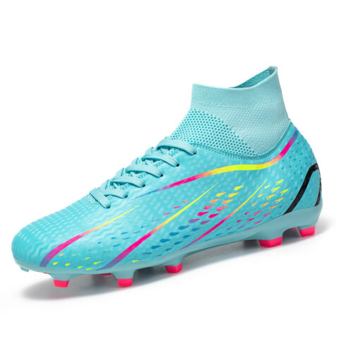 Sportful Soccer Shoes Men’s Low Top White Long Studs/Black Long Studs/Aqua Long Studs