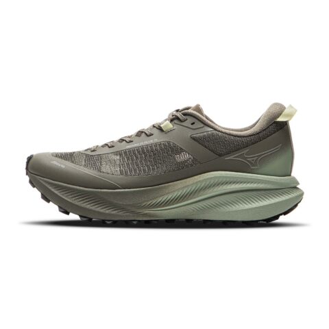 Mizuno Fabric Slip Resistant And Breathable Low top Running Shoes Unisex Desert Green