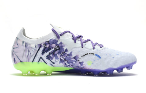 KELME Quick Spark 5.0 Soccer Shoes Unisex Low Top White Purple