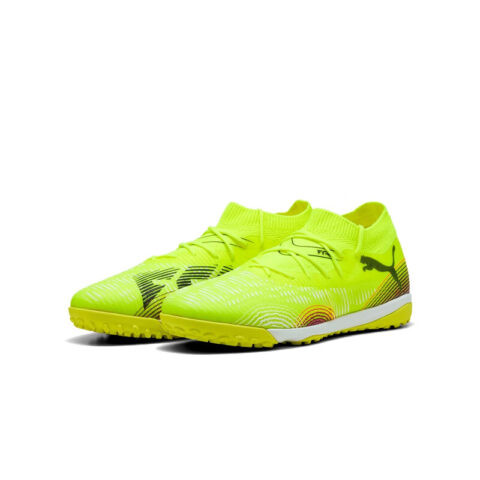 PUMA FUTURE 8 MATCH Comfortable And Lightweight Abrasion Resistant Soccer Shoes Unisex Yellow