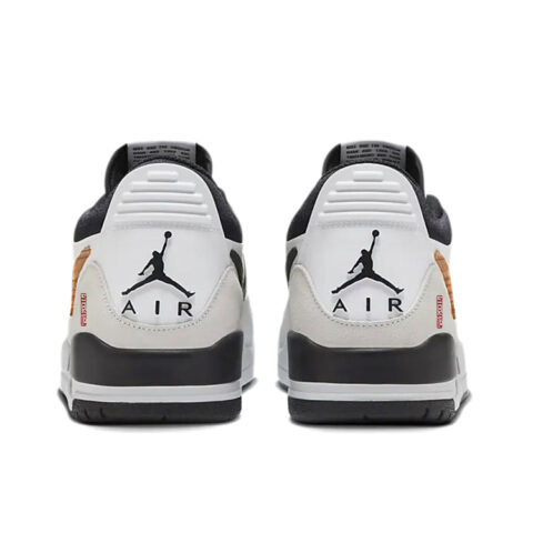 Jordan Legacy 312 Cushioning Slip Resistant Abrasion Resistant Low top Vintage Basketball Shoes Men’s Black White