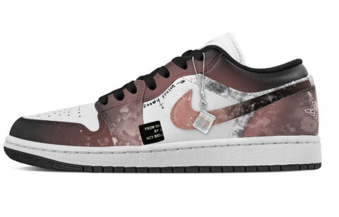 Jordan Air Jordan 1 Purple Ice, Heart Box Abrasion Resistant Slip Resistant Low top Vintage Basketball Shoes Unisex