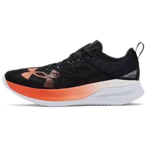 Under Armour Cushioning Low top Racing Running Shoes Unisex Black Orange