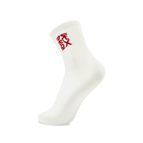 Li Ning Rijin Doujin Collection Crew Socks Unisex 1 Pack Ecru