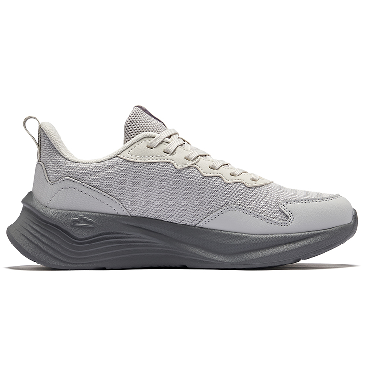 Erke Beling Abrasion Resistant Breathable Low top Running Shoes Women’s Mist Gray Wild Gray