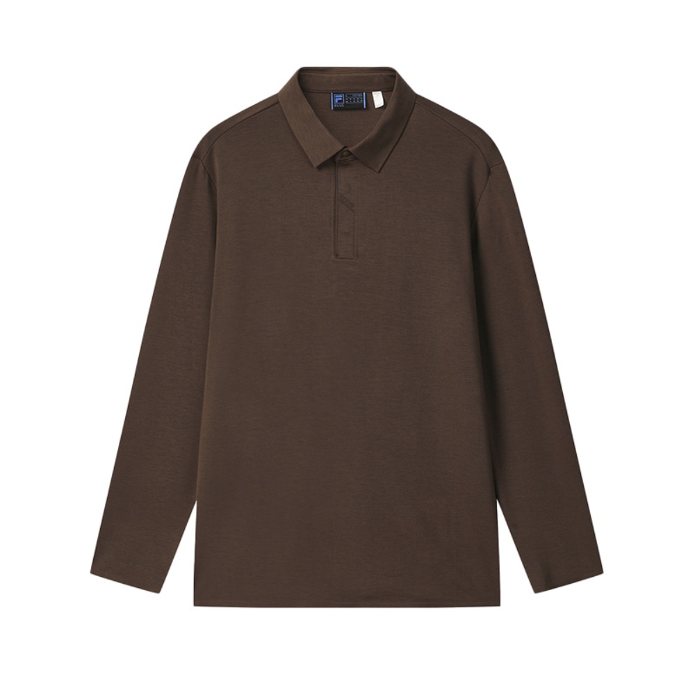FILA Polo Shirts Men’s Brown Bear Brown Polo Collar Moderate Straight Fit