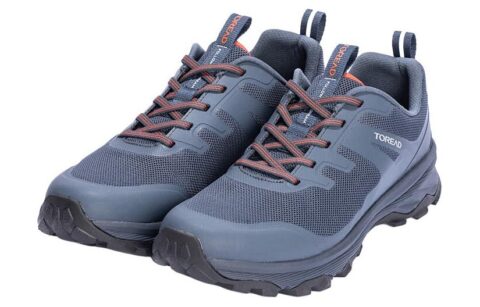 TOREAD Slip Resistant, Abrasion Resistant, Breathable Coverage Low top Hiking Shoes Men’s Blue