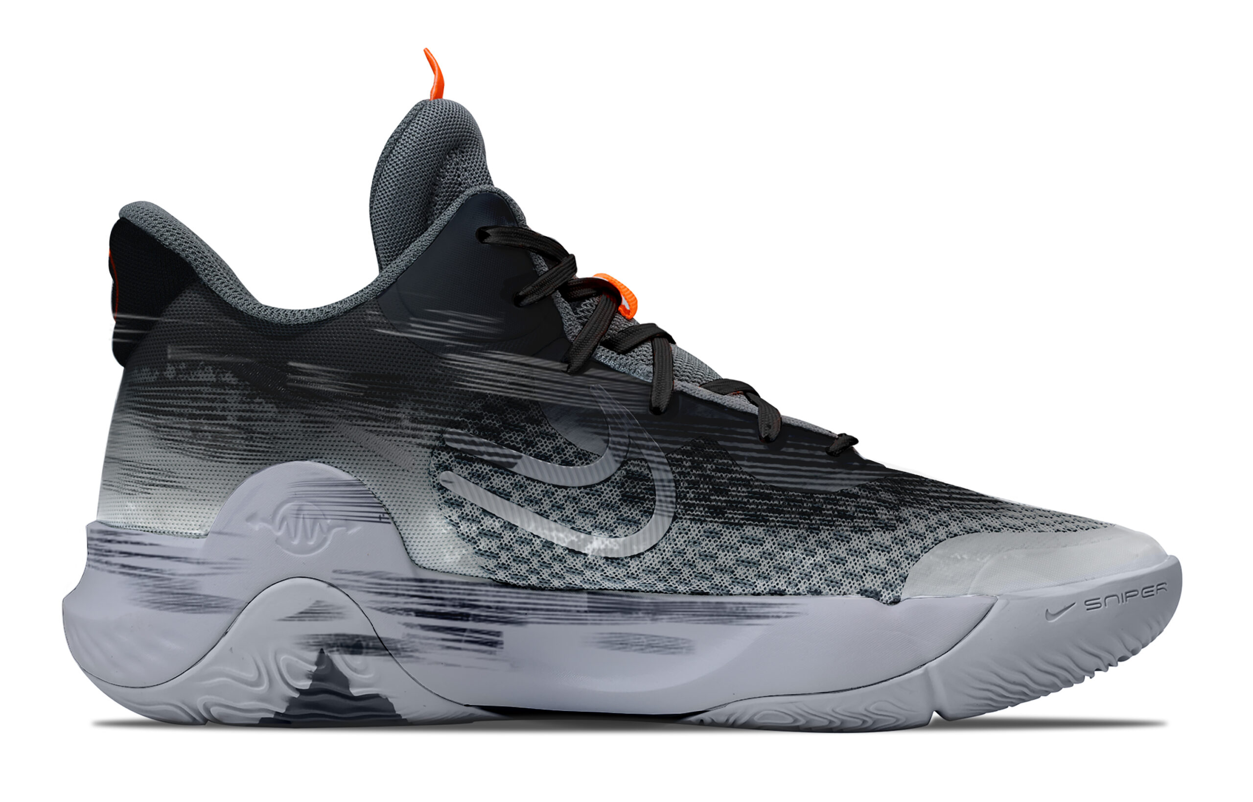 Nike KD Trey 5 IX Cushioning, Wear Resistant Mid top Basketball Shoes Unisex Black Gray