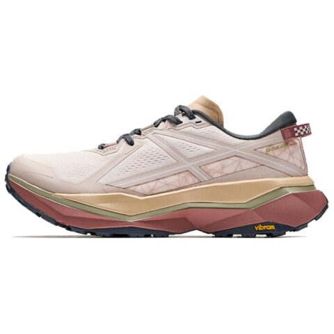 Anta Slip Resistant Abrasion Resistant Cushioning Low top Carbon Plate Trail Running Shoes Women’s White Brown