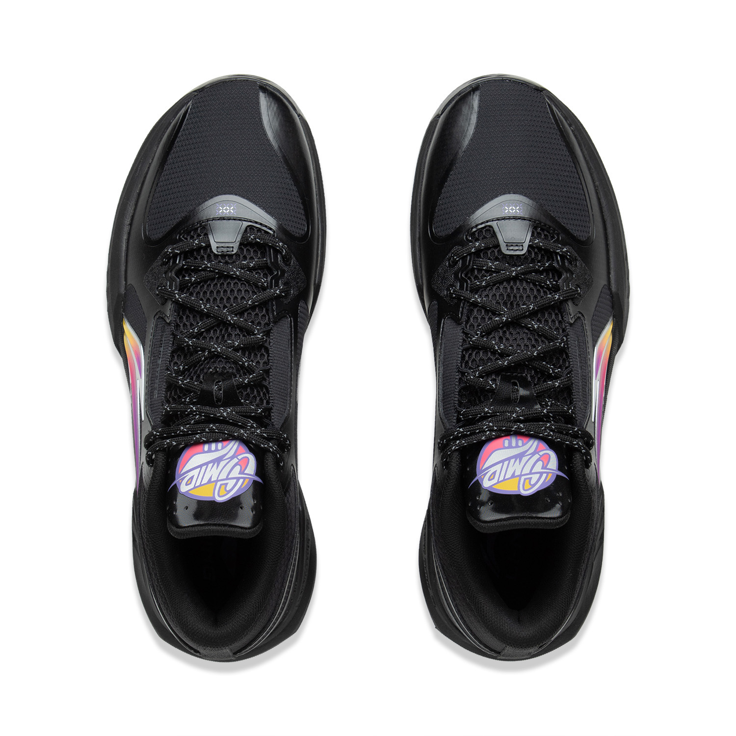 Li Ning Light Speed 3mid Basketball Shoes Men’s Mid Top Black Purple