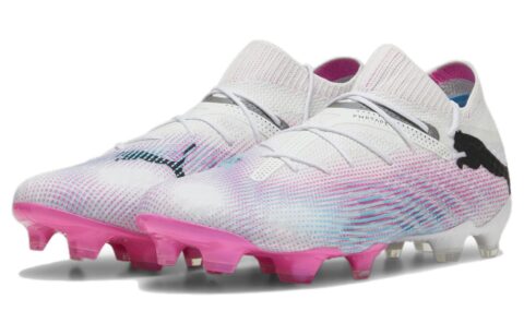 PUMA Future 7 Ultimate FG/AG Soccer Cleats ‘White Pink Black’