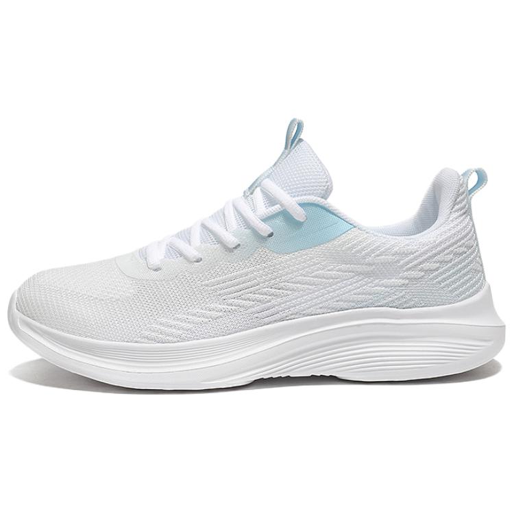 BIANSULONG Cushioning, Wear Resistant Low top Casual Running Shoes Unisex White Blue