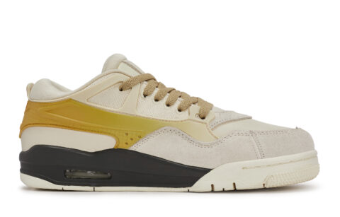 Jordan Air Jordan 4 Vintage Basketball Shoes Unisex Low Top Beige/Yellow/Brown