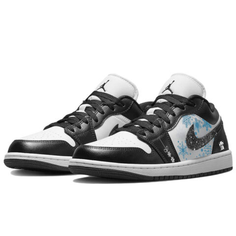 Jordan Air Jordan 1 Vintage Basketball Shoes Women’s Low Top Black/White