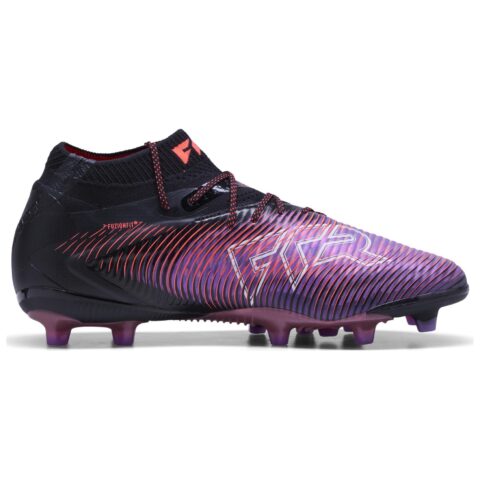 PUMA FUTURE 8 Abrasion Resistant Soccer Shoes Unisex Black White Red