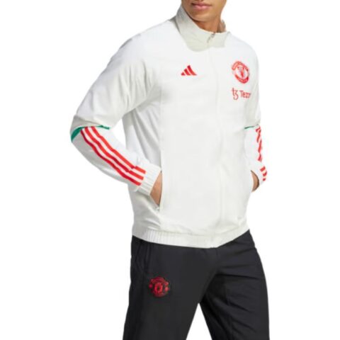 Adidas MANCHESTER UNITED TIRO 23 PRESENTATION JACKET Soccer Jersey Men’s White